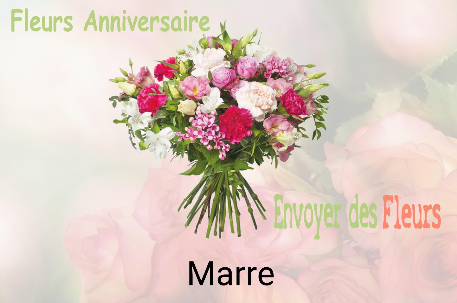 Bouquet de fleurs d’anniversaire livré à Marre