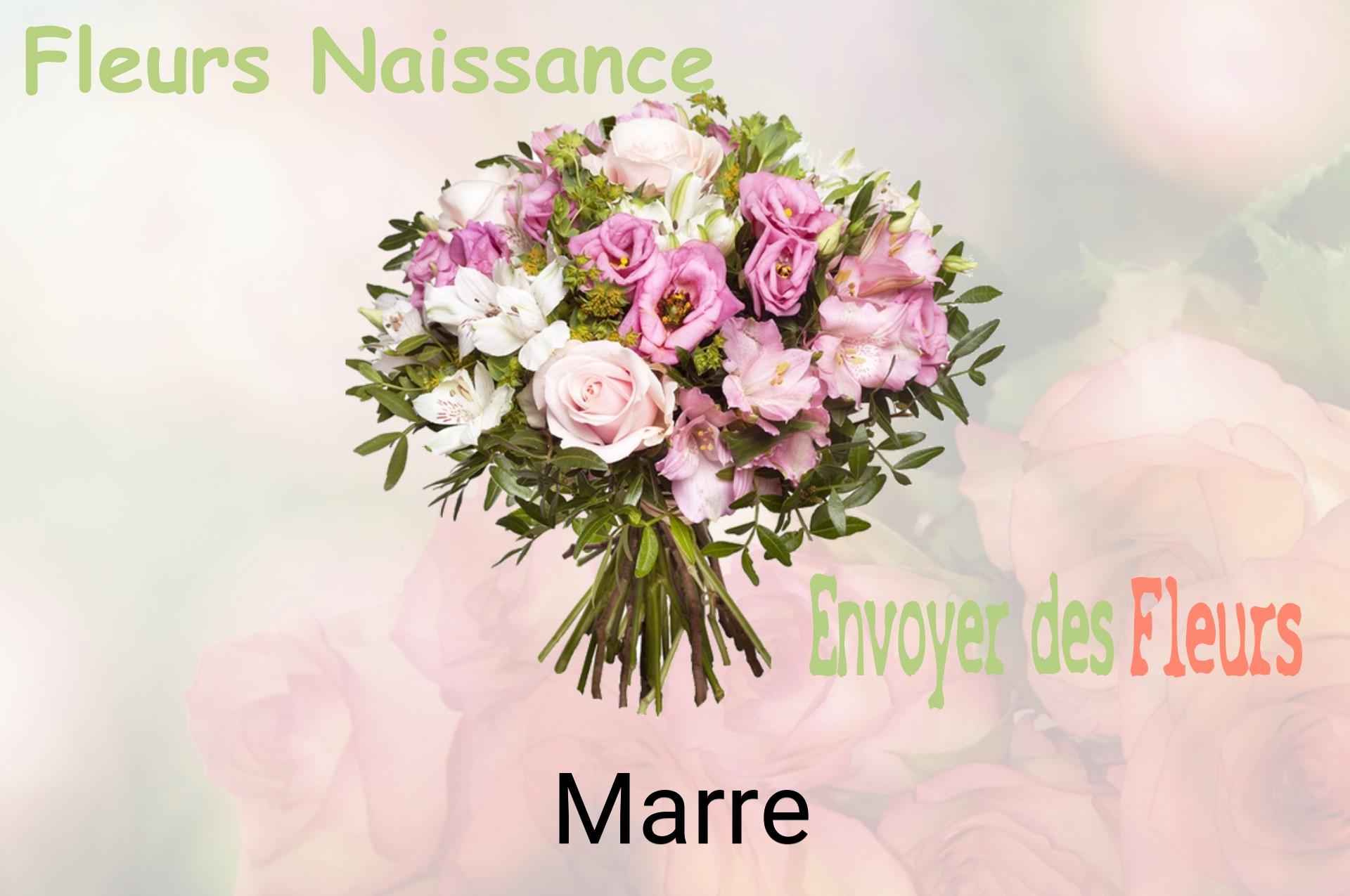 Bouquet de fleurs de naissance livré à Marre